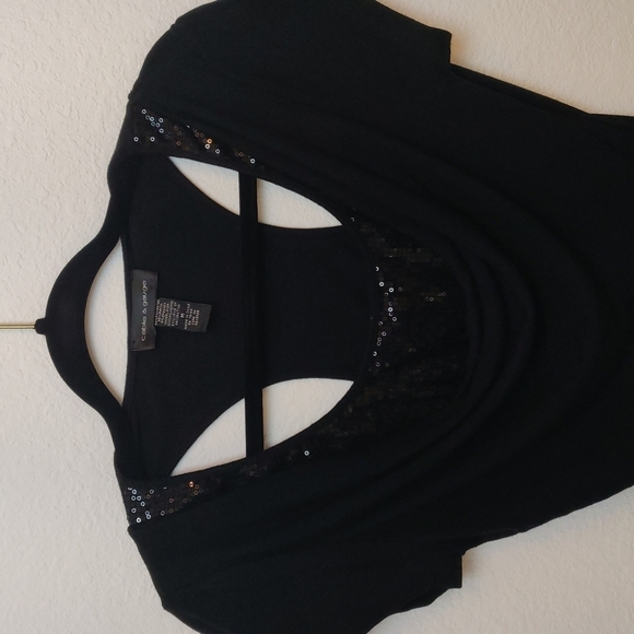 Cable & Gauge Tank top sweater sequins - Picture 2 of 7